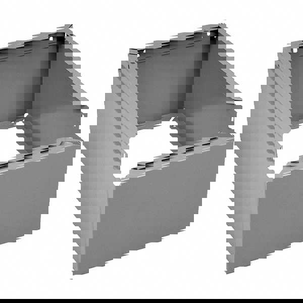 Optional Locker Base, 12w X 18d X 6h, Medium Gray